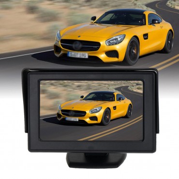 4.3 Inch TFT LCD Car Rear View Monitor Night Vision Backup Reverse Camera 170 Degree IP67