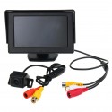 4.3 Inch TFT LCD Car Rear View Monitor Night Vision Backup Reverse Camera 170 Degree IP67