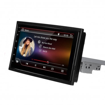 7 Inch 1 Din Android 8.1 Car Stereo Radio Multimedia Player Adjustable Screen 4 Core 1GB+16GB GPS Wifi bluetooth FM AM