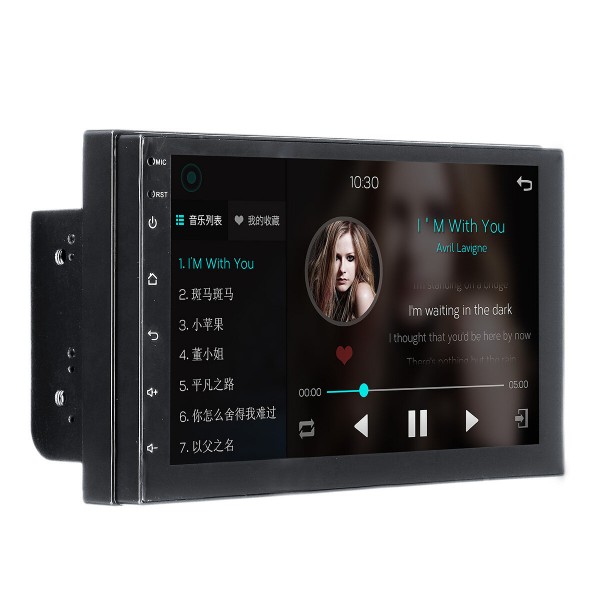 7 Inch for Android 8.0 Car Stereo Radio Quad Core 1+16G 2 DIN 2.5D MP5 Player WIFI FM Support Rear Carema