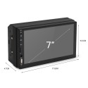 7009 7 Inch Car Stereo MP5 Player FM Radio bluetooth USB SD Card AUX In Capacitive Touch Screen Support DVR Rear Camera