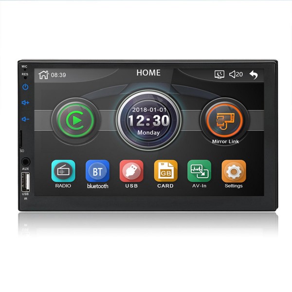 7049D 7 Inch 2 DIN WINCE Car MP5 Player FM Radio Stereo HD Touch Screen USB AUX bluetooth In Dash Support Camera