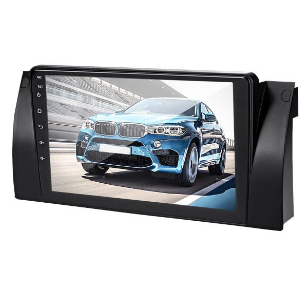 9 Inch Android 8.1 Car Stereo Radio MP5 Player Dash Video Quad Core 1+16GB Wifi GPS Built-in Microphone For BMW E38 E39 E53 X5