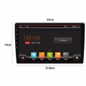 PX6 10.1 Inch 1 DIN for Android 9.0 Car Stereo Radio 8 Core 4+64G Touch Screen 4G WIFI GPS bluetooth RDS FM AM Rear Camera