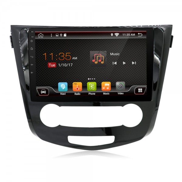 PX6 6 Core 10.1 Inch for Android 9.0 Car Radio 1Din 4+64G IPS MP5 Player GPS Navi 4G WIFI for Nissan X-Trail Qashqai