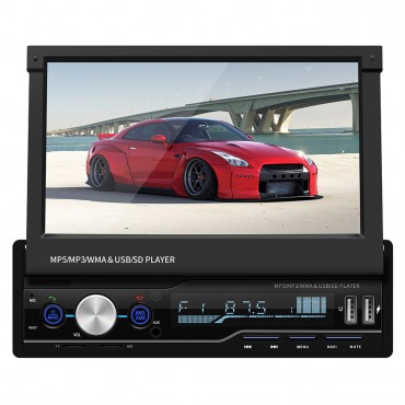 T100G 7 Inch Navigation Telescopic Car MP5 Player Card Machine Car MP4 Player