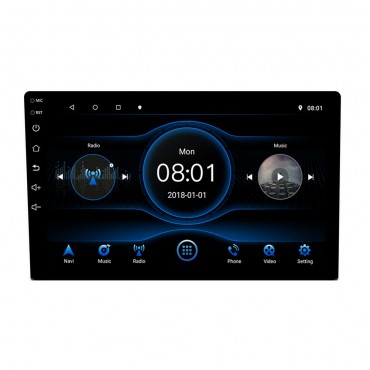 T3L For Android 8.1 9 Inch Quad Core Car Stereo Radio 1G+16G Double DIN Player GPS Navigation bluetooth RDS