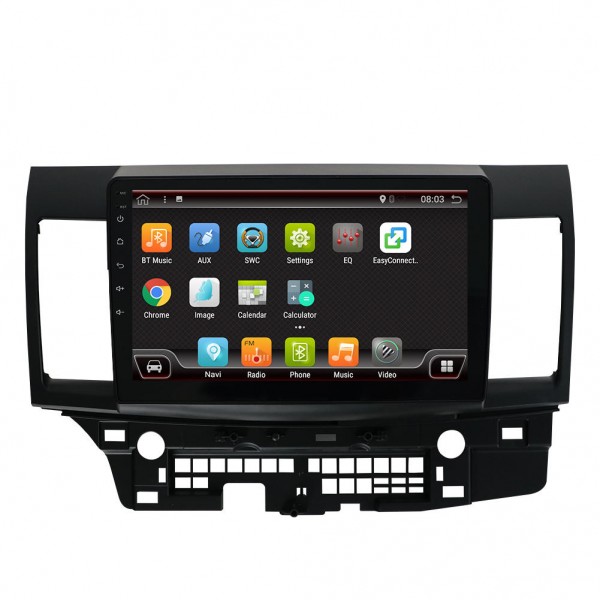 10.1 Inch 2 DIN for Android 8.0 Car Stereo 2+32G Quad Core MP5 Player GPS WIFI 4G FM AM RDS Radio for Mitsubishi Lancer