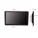 10.1 Inch 2 DIN for Android 9.0 Car Stereo 8 Core 4+32G MP5 Player 4G WIFI bluetooth FM AM RDS Radio GPS
