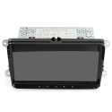 9 Inch 2 DIN for Android 8.0 4 Core 2+32G Car Stereo Radio Player GPS Touch Screen 4G bluetooth FM AM RDS DAB+ for VW Skoda