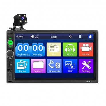 iMars 7010B 7 Inch Car MP5 Player Stereo Radio 2DIN FM USB AUX HD bluetooth Touch Screen with Backup Camera