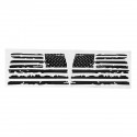 1 Pair 6.5inchx3.2inch Distressed American Flag Car Vinyl Decal Sticker Hood Fender