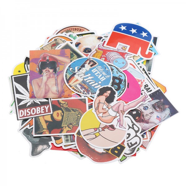 100pcs Cartoon Car Sticker Combination for Auto Truck Vehicle Motorcycle Decal