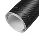 100x24inch 3D Black Carbon Fiber Car Body Vinyl Wrap Decal Sticker Roll Film Sheet