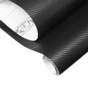 100x24inch 3D Black Carbon Fiber Car Body Vinyl Wrap Decal Sticker Roll Film Sheet