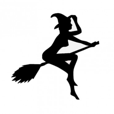 12x11.4cm Funny Lady Witch Car Stickers Auto Truck Vehicle motorcycle Vinyl Decal