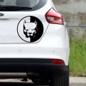 12x12CM Car Stickers Decals Pitbull Super Hero Dog Pattern Personalized for Auto