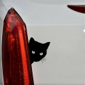 12x14.5cm Cat Face Peering Car Stickers Decals Cat Decorative Sticker