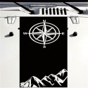 130x40cm Compass Pattern Car Hood Stickers Vinyl Decals Universal for Jeep for Wrangler Rubicon JK C