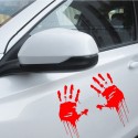 15.7x15cm Car Styling Vinyl Car Stickers HandPrint Window Decal