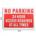 15x10cm Waterproof Vinyl Decal Sticker NO Parking Warning Sign Pattern Words