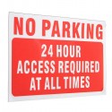 15x10cm Waterproof Vinyl Decal Sticker NO Parking Warning Sign Pattern Words