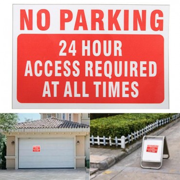 15x10cm Waterproof Vinyl Decal Sticker NO Parking Warning Sign Pattern Words