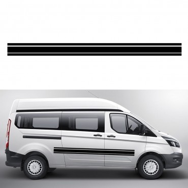 185x12cm Rear Stripe Sticker Decal For VW Transporter T4 T5 T6 Barn Door Camper