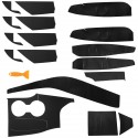 18Pcs 3D Carbon Fiber Car Interior Decor Kits Trim Sticker For Toyota Camry 2018-2020