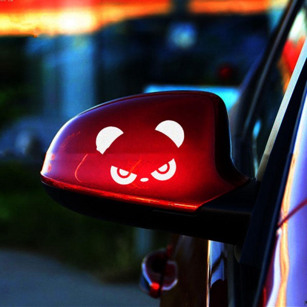 1pcs Black White Red Panda Car Stickers