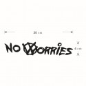 20x4cm NO WORRIES Car Sticker Decal Vinyl Auto Window Bumper Body Decal