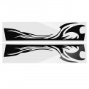 210cm*38cm Sports Stripe Pattern Style Car Stickers Vinyl Decal for Race SUV Side Body