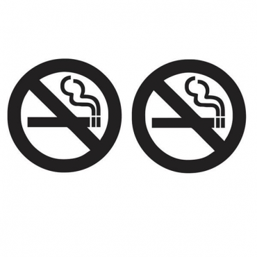 22x10cm No Smoking Reflective Car Stickers Auto Truck Vehicle Motorcycle Decal