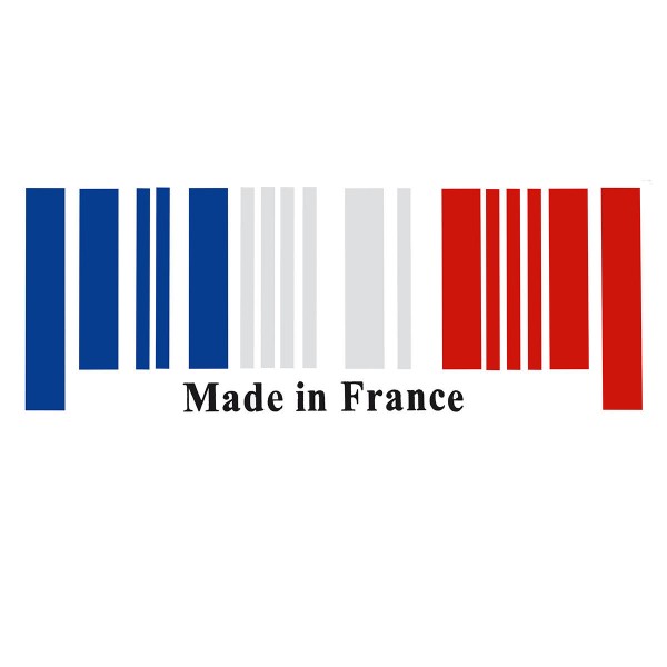 25x9cm PVC Car Made In France Bar Code Stickers Graphic Decal Decoration Universal