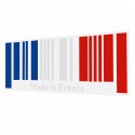 25x9cm PVC Car Made In France Bar Code Stickers Graphic Decal Decoration Universal