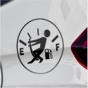 2.7X 9.2cm Car Sticker for Fuel Tank Cover Funny Creative