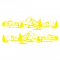 2PCS Side Body Stickers Decal Mountain Forest For Camper Van Motorhome Off Road Car