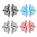 2PCS Side Stickers Decals Compass For VW Multivan Transporter Caravelle T4 T5 T6
