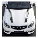 2PCS Universal Auto Car Truck Hood Bonnet Stripe Sticker Decal Vinyl Racing Sport