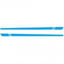 2PCS Universal Car Auto Long Stripe Decals Both Side Body Viny Wrap Stickers