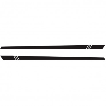 2PCS Universal Car Auto Long Stripe Decals Both Side Body Viny Wrap Stickers