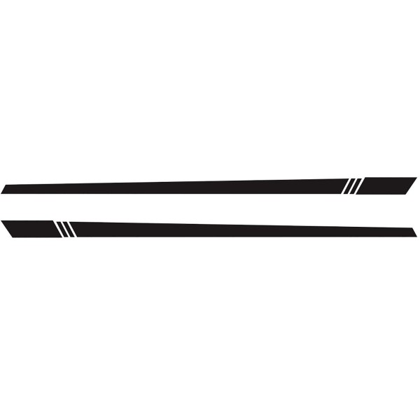 2PCS Universal Car Auto Long Stripe Decals Both Side Body Viny Wrap Stickers