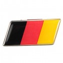 2Pcs Aluminium German Germany Flag Badge Grille Emblem Decal Universal Decoration