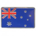 2Pcs Aluminum Alloy 3D Badge Austrlia Australian Flag Pattern Sticker Emblem Decoration