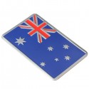 2Pcs Aluminum Alloy 3D Badge Austrlia Australian Flag Pattern Sticker Emblem Decoration