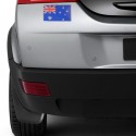 2Pcs Aluminum Alloy 3D Badge Austrlia Australian Flag Pattern Sticker Emblem Decoration