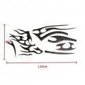 2Pcs Black Vinyl Graphics Car Decals Sticker Flame Pattern Auto Body Decoration Universal