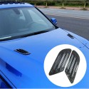 2Pcs Universal Carbon Fiber Car Air Flow Fender Side Air Vent Hole Decor Sticker