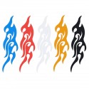 2pcs 31.5x8.7cm Car Fire Flame Vinyl Decor Decal Sticker Body Door Bumper