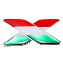 2pcs 3D Itllian Italy Flag Sticker Badge Emblems Decal Decor For Car Truck Laptop